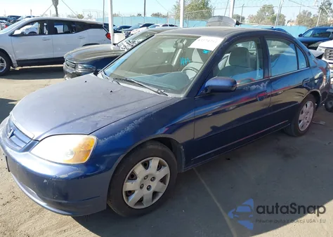2002 Honda Civic Ex from USA, damaged, VIN 2HGES26842H508321